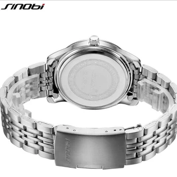 SINOBI Brand de Top Iubitorii de Ceas de Moda pentru Bărbați Ceas de Lux Plin de Oțel Ceasuri Femei Ceas Unisex saat reloj hombre reloj mujer