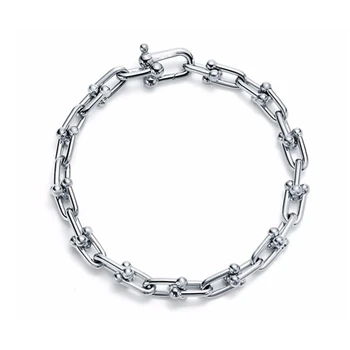 Argint 925 bratara, clasic moda rafinat în formă de u pendant brățară pentru femei, bijuterii cadou, original logo-ul 1:1