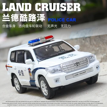 Diecast 1:24 De Simulare Mare De Toyota Land Cruiser Politici Masina Aliaj Vehicul Model De Masina De Jucarie Pentru Copii Cadouri Roti Poate Fi Transformat