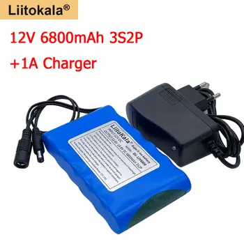 Liitokala 18650 12V 6800mAh Li-ion Reîncărcabilă litiu baterie de Încărcare Banca de Putere Pentru GPS Camera Auto+12.6 v 1A încărcător