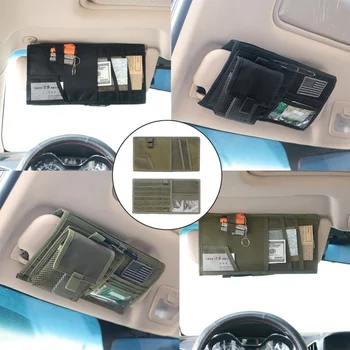 1000D nailon Tactice MOLLE Vehicul Vizorul Camion Auto Parasolar Organizator Bag CD-ul Titularului de styling Auto Utile
