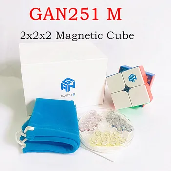 GAN251 M cub 2x2x2 GAN 251M 2x2 Magnetica Magic Cube gan251 M 2x2x2 Viteza Cub GAN 251M 2x2x2 cubo magic puzzle cub