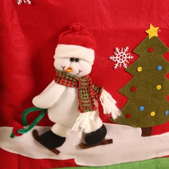Crăciun 2020 Navidad Scaun De Acoperire Xmas Elan Moș Crăciun, Om De Zăpadă Loc De Luat Masa Decor De Desene Animate Scaun De Acoperire Decor De Crăciun