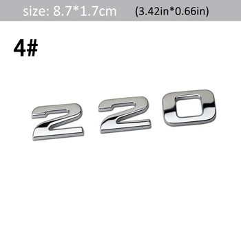 1buc 3D Metal 210 220 TURBO Masina Lateral Aripa Spate, Portbagaj Emblema, Insigna Decalcomanii Autocolant Auto,autocolante decorare