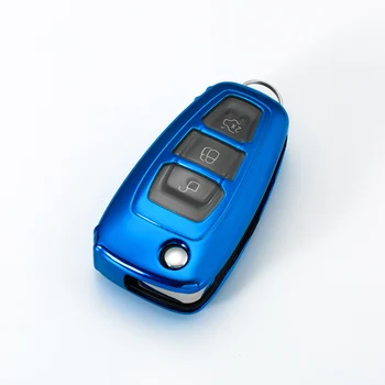 Durabil TPU Moale cheia de la mașină caz acoperire Completă shell Pentru Ford Ranger C-Max, S-Max, Focus Mondeo Galaxy Tranzit Tourneo Custom Dotari