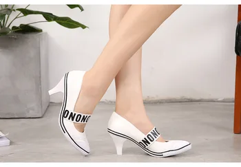 2019 Pantofi Casual Femei Toamna Noua Versiunea coreeană de Primăvară de Toamnă de Moda de sex Feminin Pantofi Singur Subliniat Înaltă de 8 cm, Cu Amendă de mică adâncime
