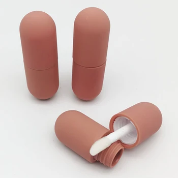 Portabil Mini Profesionale Capsulă Tub Luciu De Buze Tub Transparent Red Lip Glaze Tub În Formă De Inimă Sticla Returnabile Instrument