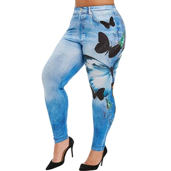 Femei Jambiere 2020 Nou Imprimarea Creion Pantaloni Skinny Jeans Pantaloni Sex Feminin Cu Talie Înaltă Casual Denim Legging