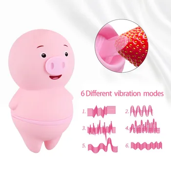 Lins Vibratoare pentru Femei Drăguț Roz de Porc Limba Vibrator Puternic jucarii Sexuale Masturbari Biberon jucarii Vagine Jucarii Erotice pentru Adulti