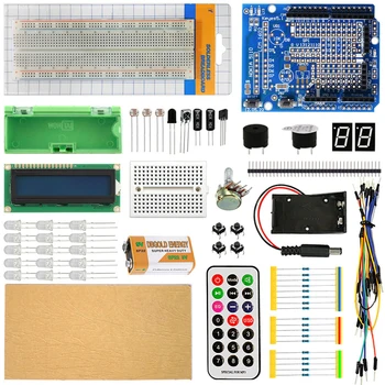 Cele mai NOI RFID Starter Kit pentru Arduino UNO R3 versiune Imbunatatita Suită de Învățare Cutie de vânzare cu Amănuntul UNO R3 Starter Kit Senzor RFID Pentru Arduino