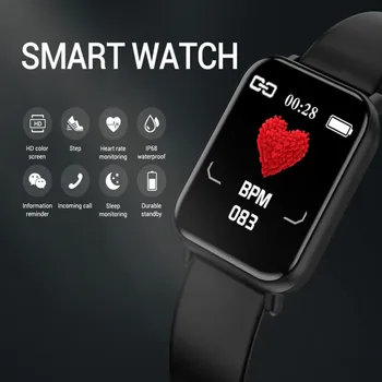 Ceas inteligent Oameni Complet Tactil Tensiunii Arteriale Fitness Tracker Inteligent Ceas Sport Femei pentru Apple Smartwatch Android iOS PK GTS P8 IWO
