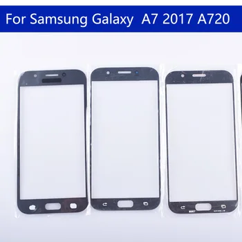 10buc\mulțime A720 Pentru Samsung Galaxy A7 2017 A720 A720F SM-A720F/DS, SM-A720F Ecran Tactil Frontal Exterior Sticla TouchScreen Obiectiv