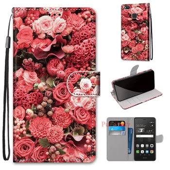 Pentru huawei P 9 P8 P9 P10 Lite cover portofel de lux cazul în care telefonul pentru Huawei P9 P8 Lite 2017 caz din piele de moda magnetic flip caz