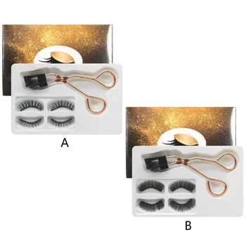 Magnetic Gene Kit 2 Perechi Lipici-Reutilizabile gratuit 3D Magnetic Gene False cu Genele Aplicator Clip pentru Ochi Fermecător