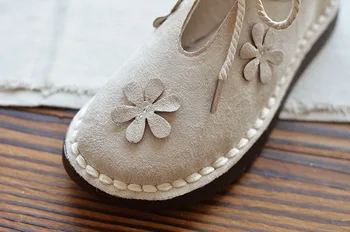 2019 toamna noua mori literare retro unic plat pantofi Japoneză piele de căprioară sălbatică pantofi casual clasic pantofi pentru femei