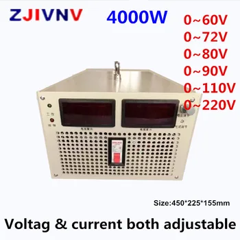 4000W putere de Comutare de alimentare 60V/72V/80/90V/110V/220v curent și tensiune atât de intrare reglabil 110/220/380vac AC-DC smps