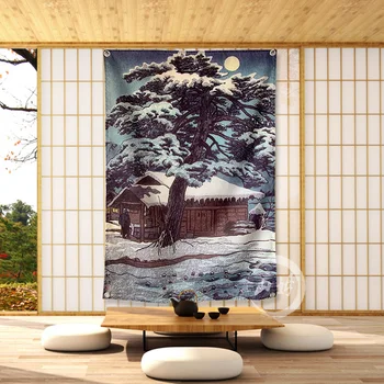 Japoneze Natal Casa Pictura Arta de Perete Poster Pavilion Banner Japonia Acasă Decor Agățat steagul 4 Gromments 3*5FT 144cm*96cm