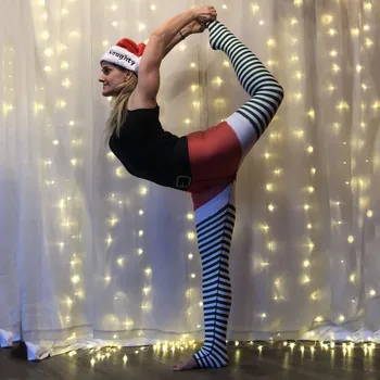 Femeile Crăciun Pantaloni De Imprimare Talie Mare Întindere Strethcy Fitness Jambiere Yoga Pantaloni Toamna Iarna Legging Pantaloni Mulati