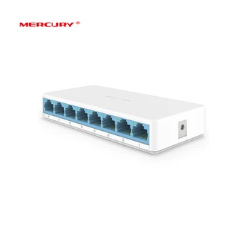 MERCUR Mini S108C Fast Ethernet 8 Port RJ45 10/100Mbps Switch de Rețea Switch Desktop