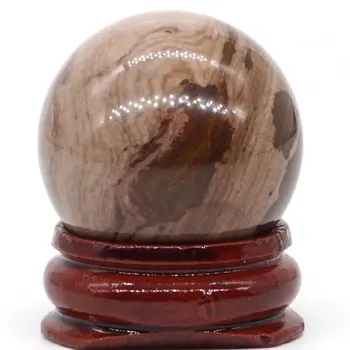 Ciocolată naturală Jasper Mingea Minerale de Cuarț Sfera Masaj manual glob de Cristal de Vindecare Feng Shui Acasă Decor Accesoriu 30mm