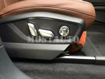 Pentru Audi Q5 FY perioada 2018-2019 Matt ABS Interioare Auto Seat Ajustarea Capacului Ornamental 6pcs Accesorii Auto Interioare Auto Masina Decor Ornamental