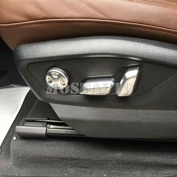 Pentru Audi Q5 FY perioada 2018-2019 Matt ABS Interioare Auto Seat Ajustarea Capacului Ornamental 6pcs Accesorii Auto Interioare Auto Masina Decor Ornamental