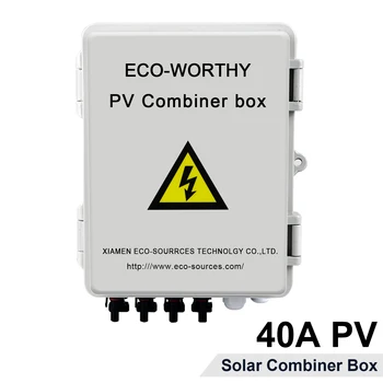 ECO-DEMN PV Combiner Cutie pentru Panouri Solare, cu Fulgere Fost, de Curent și Circuitul Brekers (4 corzi)