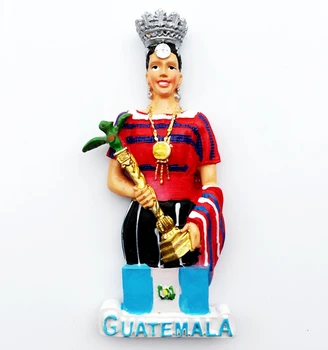 Manual Pictate din Guatemala Regina a Frumusetii 3D Magneți de Frigider Turism, magazin de Suveniruri Frigider Autocolante Magnetice Cadou