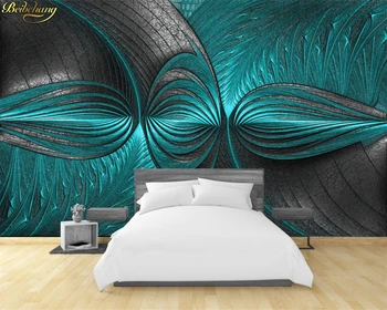 Beibehang Camera de zi Dormitor Tapet 3D Moderne Turcoaz Verde de Perete Personalizate Foto Tapet tapete Murale decor acasă