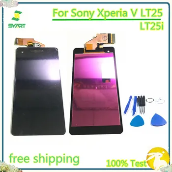 Testate LCD Display Pentru Sony Xperia V Display LCD Touch Ecran Digitizor de Asamblare Pentru Sony Xperia V LT25 LT25i Cu Instrumente