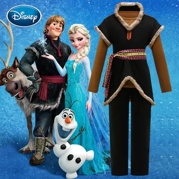 Disney Frozen Kristoff Uzura pentru Copii Nou Congelate Doi Băieți din Trei piese, Rochie de Performanță Stabilite