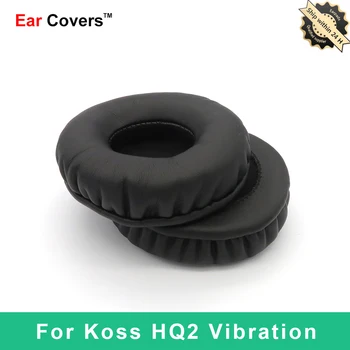 Tampoane pentru urechi Pentru Koss HQ2 Vibrații Căști Tampoanele de Înlocuire Cască Ureche Pad din Piele PU Burete Spuma