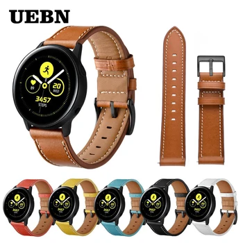 UEBN 20mm din Piele Trupa Încheietura Curea pentru Samsung Galaxy Watch Active 1/2 Bratara Curea pentru galaxy watch 42mm samrt Watchband