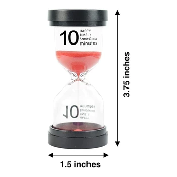 1 5 10 15 20 30 De Minute, Oră De Sticlă Nisip Cronometre Cronometru Pomodoro Clepsidră Timer Oră De Sticlă Timer Cronometru Studiu De Clasă