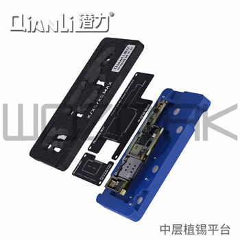 QianLi Mijlocul Cadru Reballing Platforma BGA Reballing Stencil Tin de Plantare de Masă Prindere Placa de baza pentru iPhone X XS XSMAX 11 pro