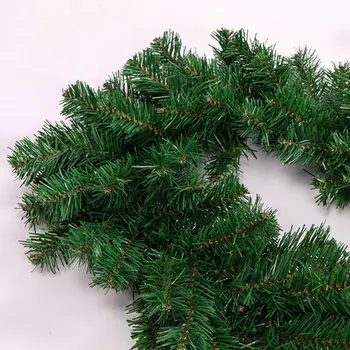 2,7 m ghirlanda de Crăciun verde decor de Crăciun rattan ornamente, decoratiuni de Craciun, ornamente de Craciun pentru casa