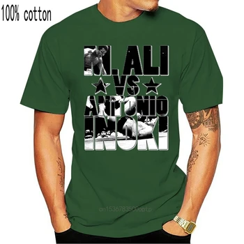 M. Ali vs Antonio Inoki boxinger lupte est și de vest, Tricou Negru Barbati casual Amuzant streetwear hip hop tipărite tricou