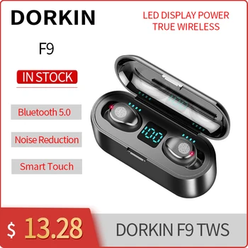 Original Dorkin F9 TWS Bluetooth 5.0 Căști Inteligente de Amprente Touch Căști Active de Reducere a Zgomotului Căști setul cu Cască fără Fir