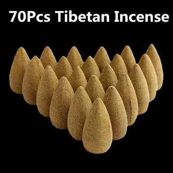 70Pcs Tibetan Tămâie Bullet Cap Refluxul Tămâie Conuri de Reglementare Emoție Folosi În Biroul De Acasă Ceainărie Turn de Tămâie