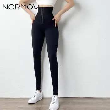 NORMOV Solid Yoga Jambiere Abdomen, Talie Mare Pantaloni de Yoga Antrenament legging Sport, Jambiere Pentru Formare de Fitness Colanti