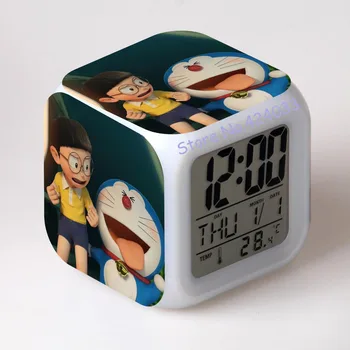 Noul sosit Doraemon rece ceasuri de alarmă anime Japonez Termometru de Noapte Stralucitoare Colorate jucării