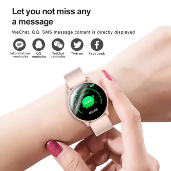 În 2020, Noul ecran Color de sport femei ceas inteligent Bărbați femei Fitness tracker Pentru iPhone rata de Inima tensiunea funcția smartwatch