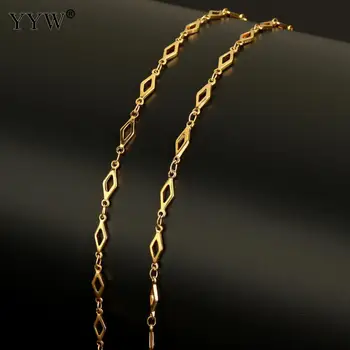 10m/Spool 13x4x1mm Rola de Aur Ton de Culoare din Oțel Inoxidabil de Luare de Bijuterii Romb Lanț de Metal Lanț de Link-ul Pentru Coliere Bratari
