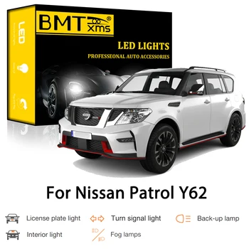 BMTxms Canbus Pentru Nissan Patrol Y62 2012-2019 LED-uri Auto Exterior, Interior, Parcare Semnalizare Inversă de Înmatriculare Lumina Lămpii de Ceață