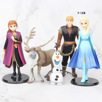 Disney Frozen Princess Elsa, Anna, Olaf, Renul Set De Decorare Jucării Figurine Tort De Decorare Regina Modelul Jucarii Cadou