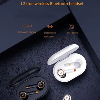L2 TWS căști bluetooth de Afaceri cască sport rezistent la apa pavilioane muzica Căști Mini-Căști fără fir Pentru Xiaomi iPhone