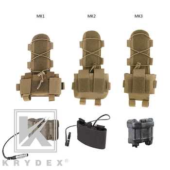 KRYDEX Tactice MK2 Contragreutate Bateria Husă GPNVG-18 Cutie de Baterie Pentru Casca de Luptă spațiu de Depozitare a Accesoriilor Sistem de Reținere