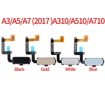 10buc Touch ID Senzor de Amprentă digitală Flex Pentru Samsung Galaxy A3 A5 A7 2017 A320 A520 A720 A520F A720F Acasă Buton Meniu Cablu Flex