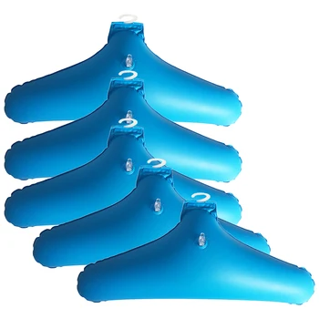 5Pcs PVC Gonflabila Pliabila Cuier de Haine Rack Non Alunecare Strat Suport Portabil de Stocare Îmbrăcăminte Suport pentru Călătorie în aer liber
