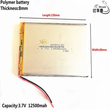 3.7 V 12500mAh 8080130 Litiu-Polimer Li-Po, li-ion Reîncărcabilă de celule de Baterii Pentru Mp3 MP4 MP5 GPS PSP mobil bluetooth